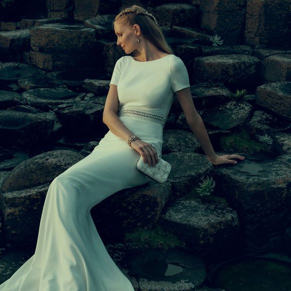 BHLDN Badgley Mischka Alice Wedding Gown Size 12 NEW - Picture 7 of 10